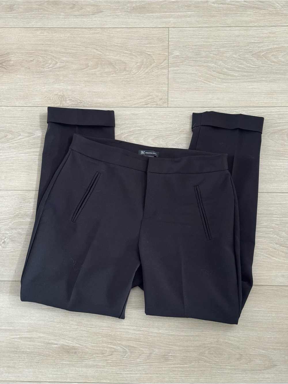 INC International Concepts Black Ankle Pants